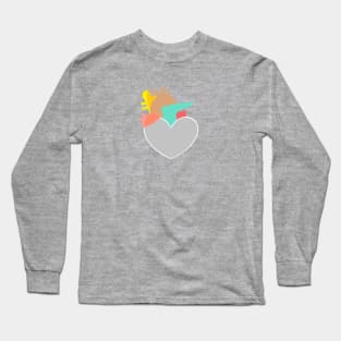 retro heart and arteries Long Sleeve T-Shirt